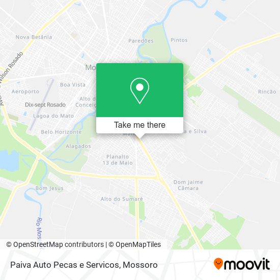 Mapa Paiva Auto Pecas e Servicos