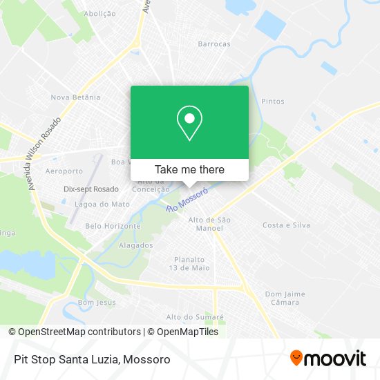 Pit Stop Santa Luzia map