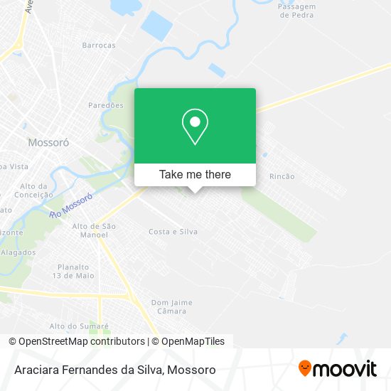 Araciara Fernandes da Silva map