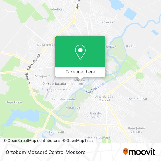 Ortobom Mossoró Centro map