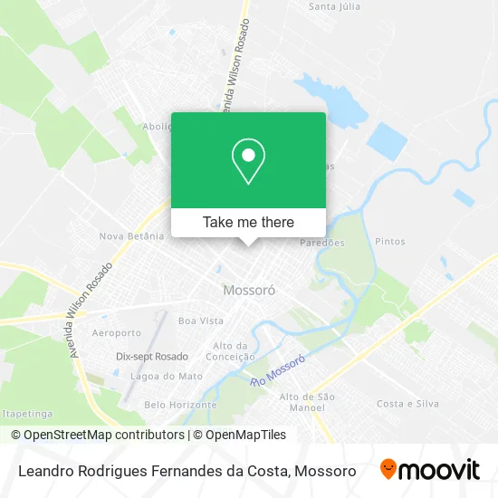 Leandro Rodrigues Fernandes da Costa map