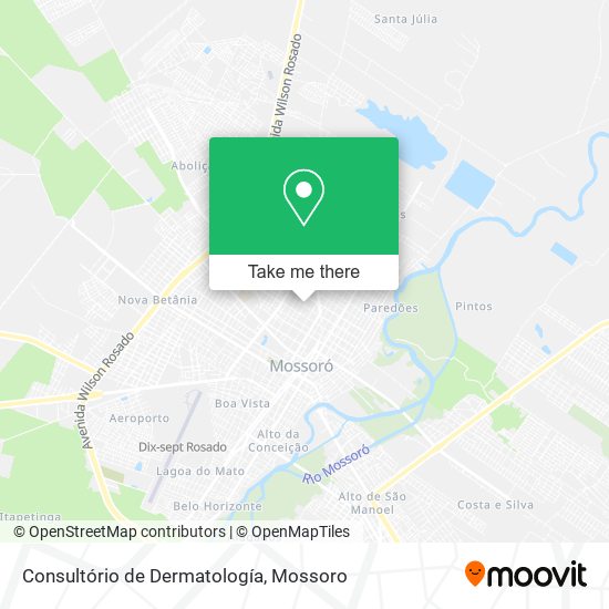 Consultório de Dermatología map
