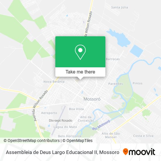 Mapa Assembleia de Deus Largo Educacional II