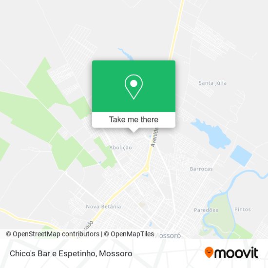 Chico's Bar e Espetinho map