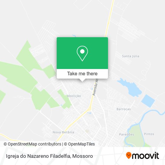 Igreja do Nazareno Filadelfia map