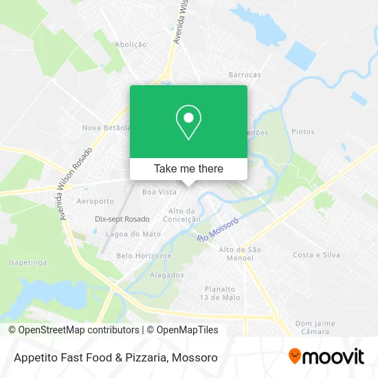 Appetito Fast Food & Pizzaria map