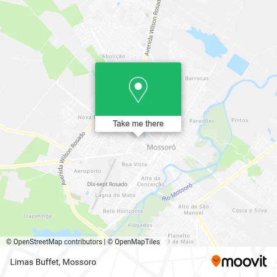 Limas Buffet map