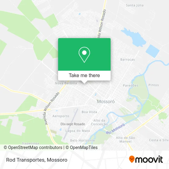 Rod Transportes map
