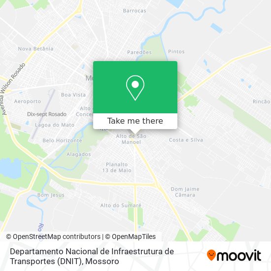 Departamento Nacional de Infraestrutura de Transportes (DNIT) map