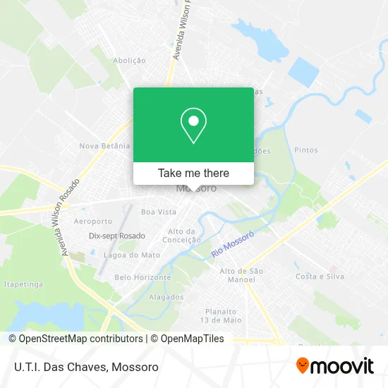 U.T.I. Das Chaves map