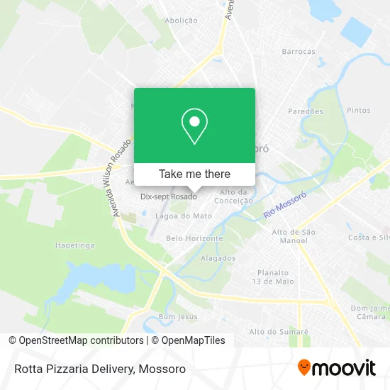 Rotta Pizzaria Delivery map