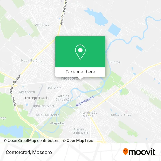 Centercred map