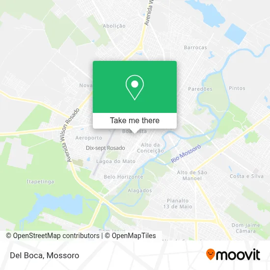 Del Boca map