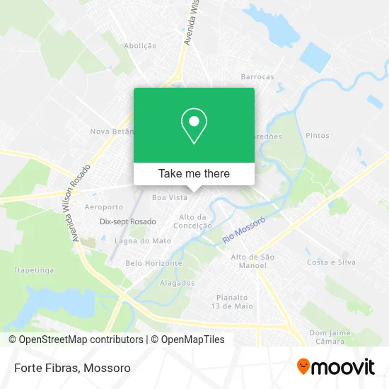 Forte Fibras map