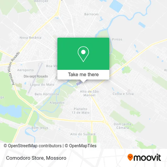 Comodoro Store map