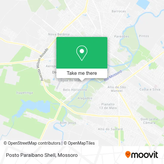 Posto Paraibano Shell map