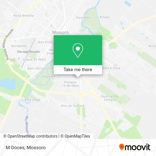 M Doces map