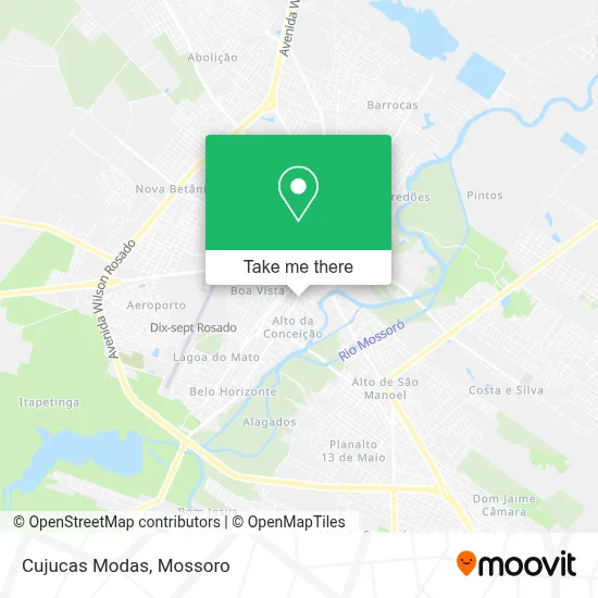 Cujucas Modas map