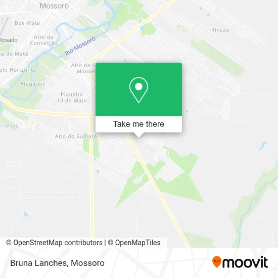 Bruna Lanches map