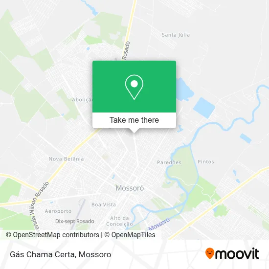 Gás Chama Certa map