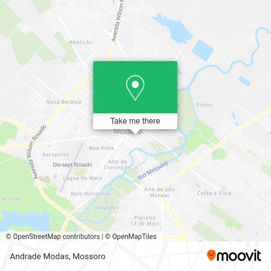 Andrade Modas map