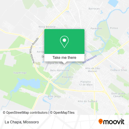 La Chapa map