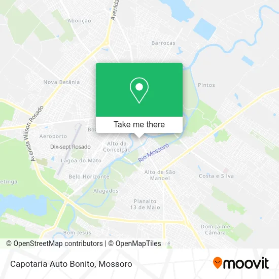 Capotaria Auto Bonito map