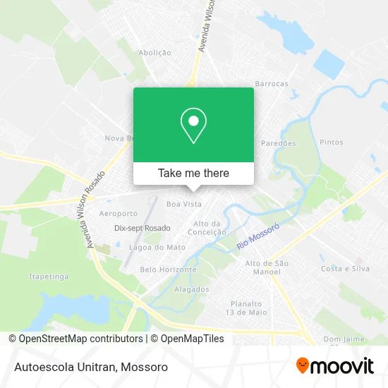 Autoescola Unitran map
