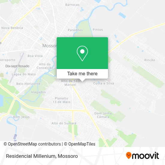 Residencial Millenium map