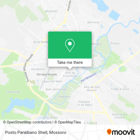 Posto Paraibano Shell map