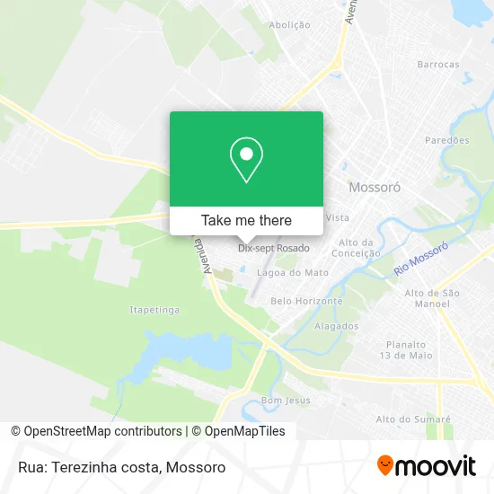 Rua: Terezinha costa map