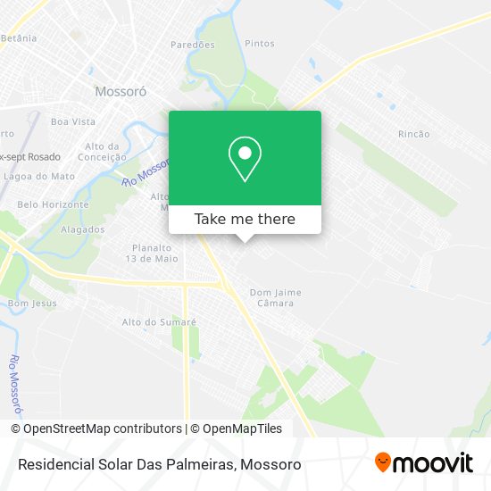 Mapa Residencial Solar Das Palmeiras