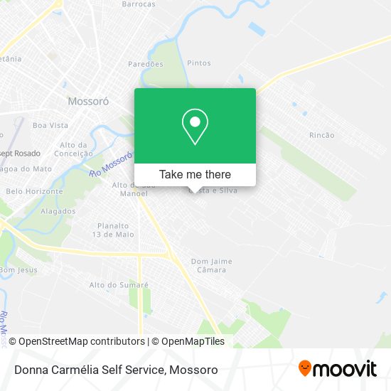 Donna Carmélia Self Service map