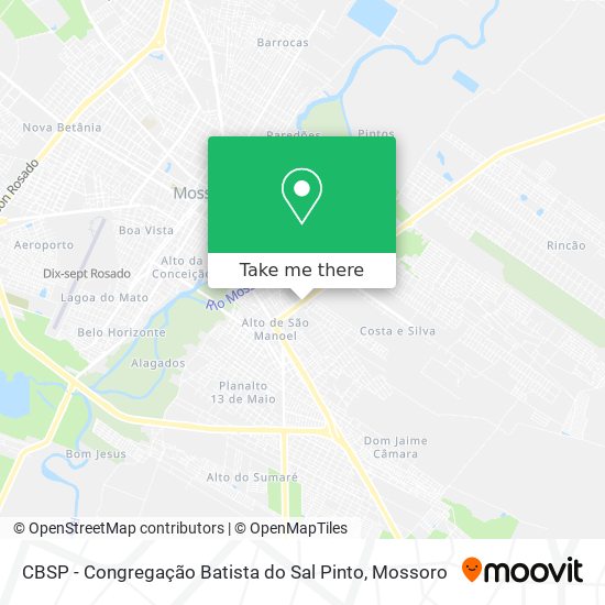 Mapa CBSP - Congregação Batista do Sal Pinto