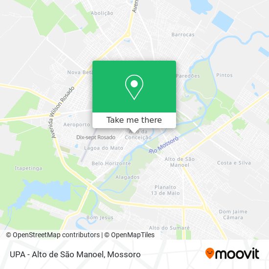 Mapa UPA - Alto de São Manoel
