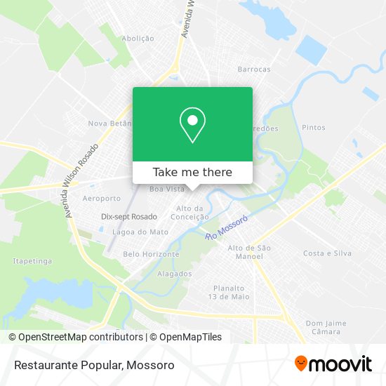 Mapa Restaurante Popular