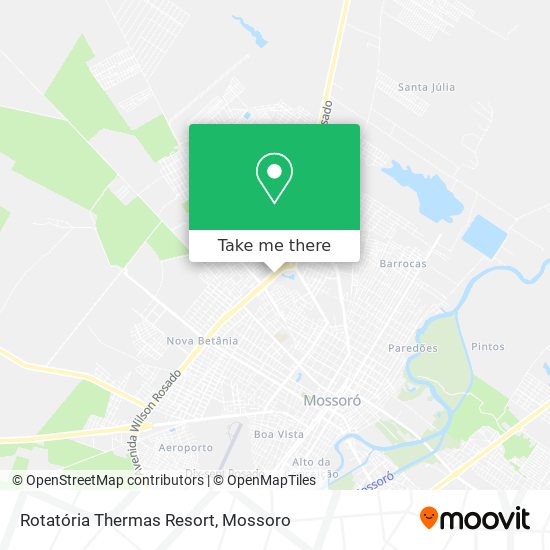 Rotatória Thermas Resort map