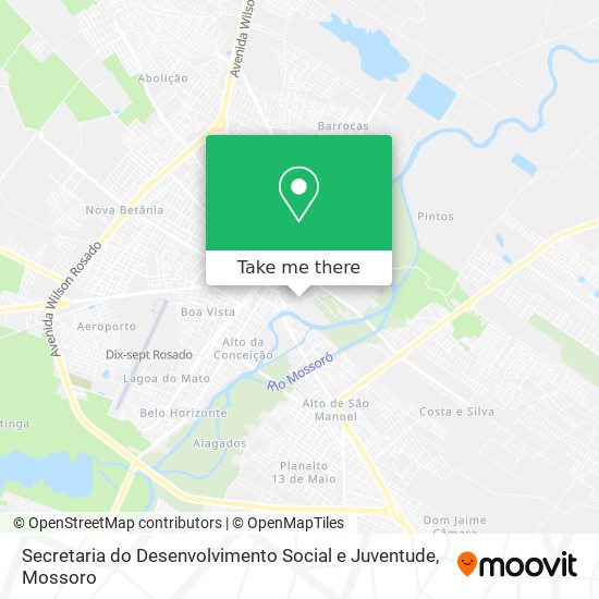 Secretaria do Desenvolvimento Social e Juventude map