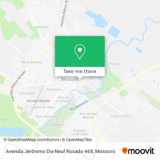 Mapa Avenida Jerônimo Dix-Neuf Rosado 468