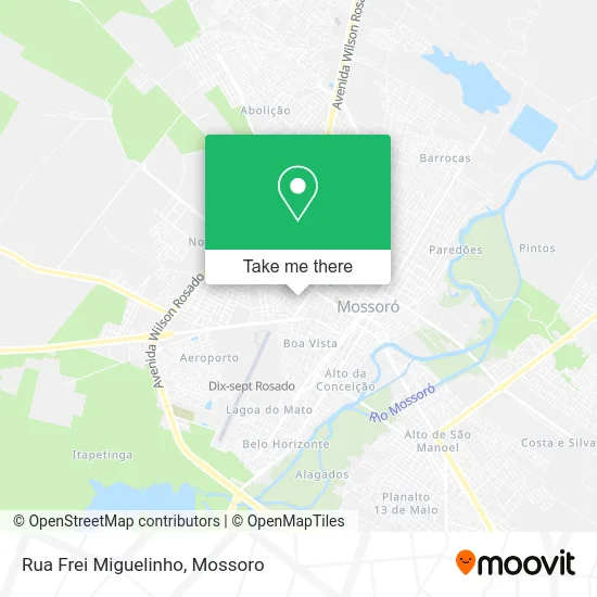 Rua Frei Miguelinho map