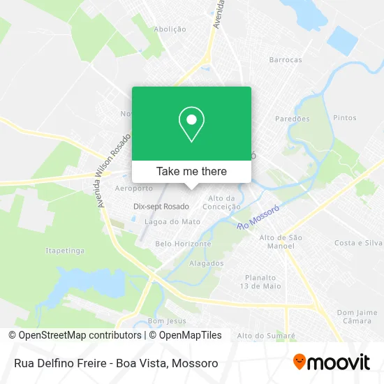 Rua Delfino Freire - Boa Vista map