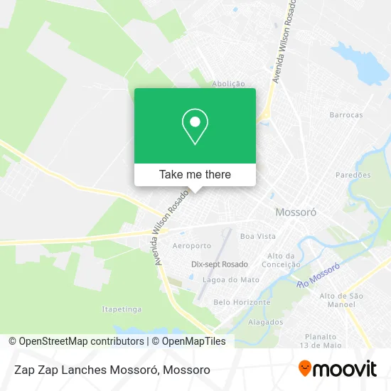 Zap Zap Lanches Mossoró map