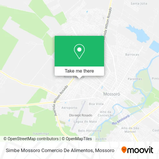 Simbe Mossoro Comercio De Alimentos map