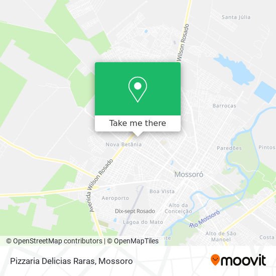 Mapa Pizzaria Delicias Raras