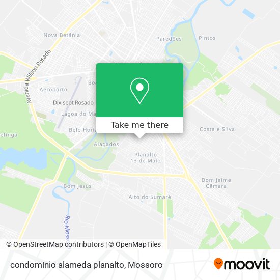 condomínio alameda planalto map