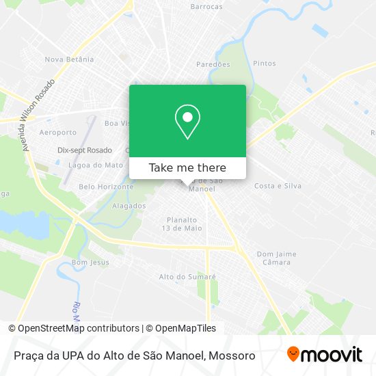 Praça da UPA do Alto de São Manoel map