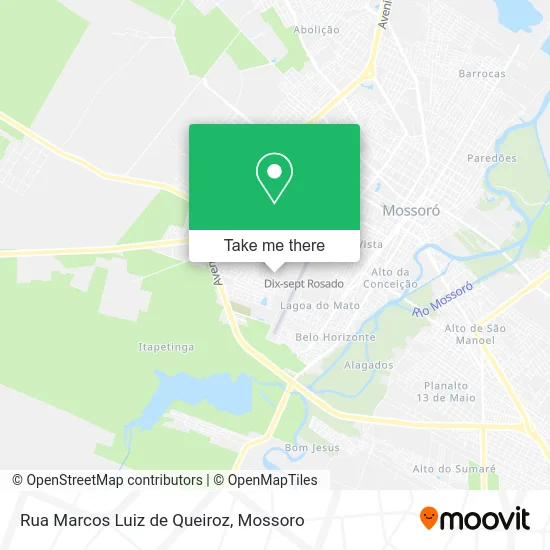 Rua Marcos Luiz de Queiroz map