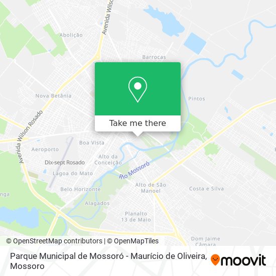 Parque Municipal de Mossoró - Maurício de Oliveira map