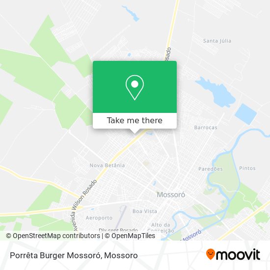 Mapa Porrêta Burger Mossoró