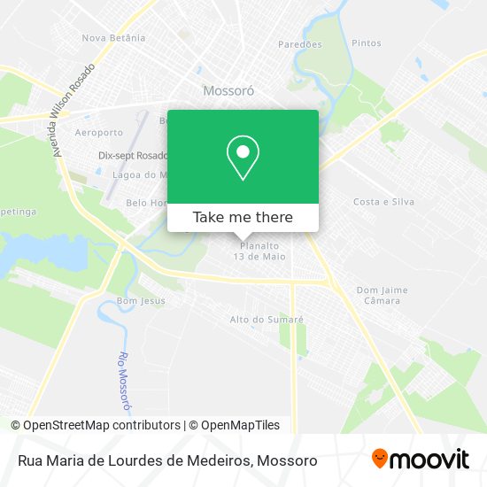 Mapa Rua Maria de Lourdes de Medeiros